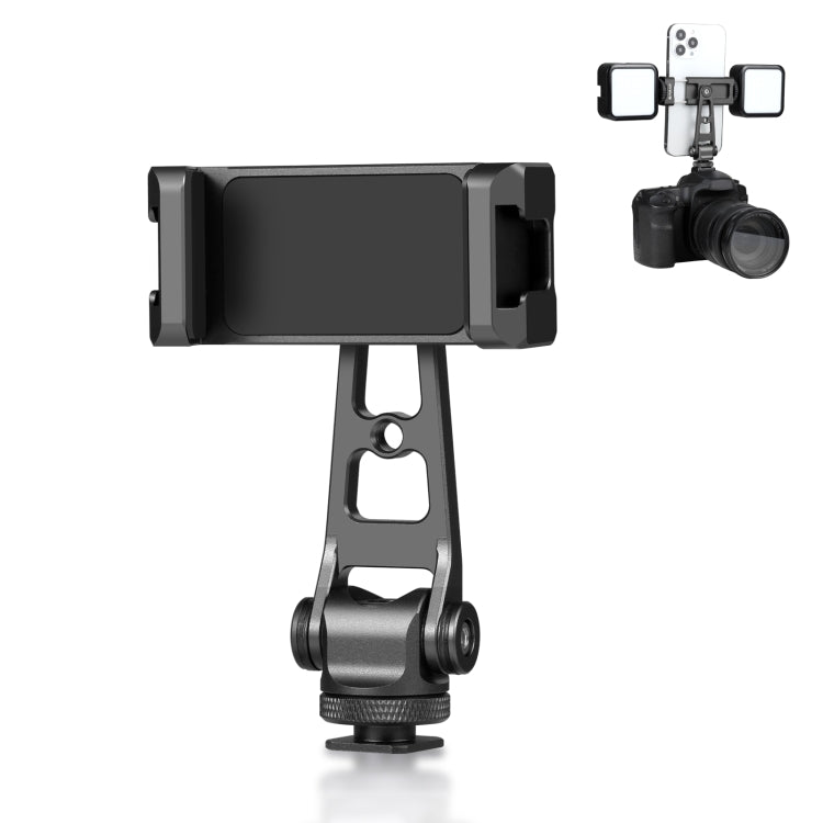 Staffa di supporto per morsetto per telefono in lega di alluminio con rotazione a 360° dell'asse Z PULUZ, Z-axis Phone Clamp