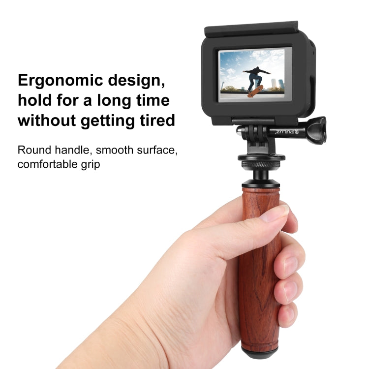 Impugnatura stabilizzatrice con impugnatura per fotocamera con manico in legno PULUZ, Wooden Handle