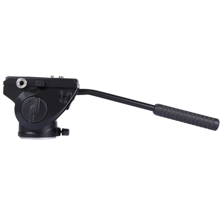 PULUZ Testa fluida per treppiede per videocamera per carichi pesanti con piastra scorrevole per fotocamere DSLR e SLR, di grandi dimensioni, Fluid Drag Head Black, Fluid Drag Head Gold