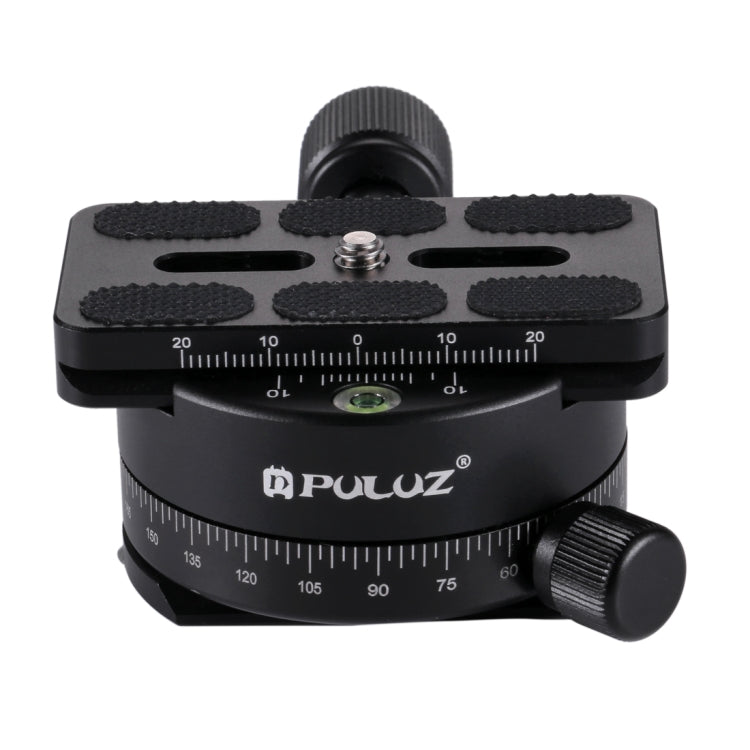 Testa a sfera panoramica con rotazione di 360 gradi in lega di alluminio PULUZ con piastra a sgancio rapido per testa del treppiede della fotocamera, Panorama Ball Head