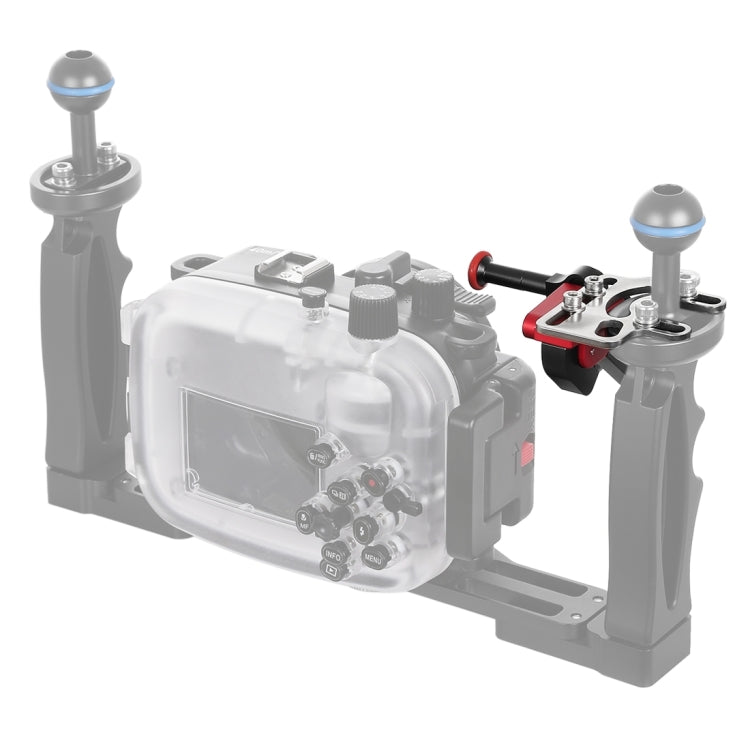 PULUZ Supporto per leva adattatore estensione grilletto rilascio otturatore per sistema braccio subacqueo