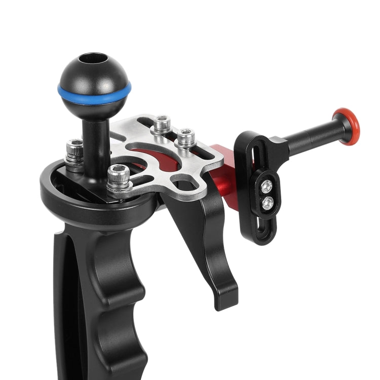 PULUZ Supporto per leva adattatore estensione grilletto rilascio otturatore per sistema braccio subacqueo