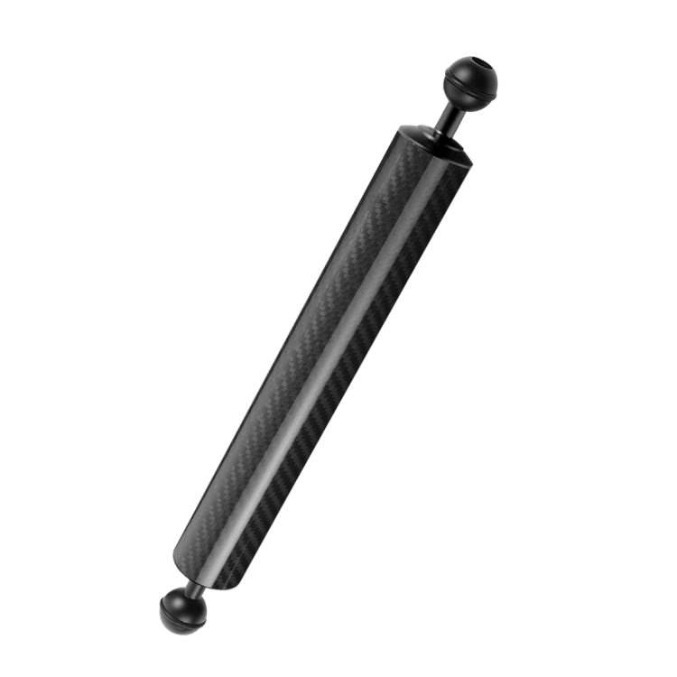 PULUZ 12,59 pollici 32 cm Lunghezza 40 mm Diametro Braccio galleggiante in fibra di carbonio a doppia sfera, Diametro sfera: 25 mm, Galleggiabilità: 200 g, 12 inch 200g Buoyancy