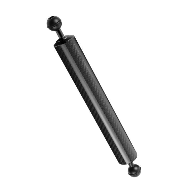 PULUZ 12,59 pollici 32 cm Lunghezza 40 mm Diametro Braccio galleggiante in fibra di carbonio a doppia sfera, Diametro sfera: 25 mm, Galleggiabilità: 200 g, 12 inch 200g Buoyancy