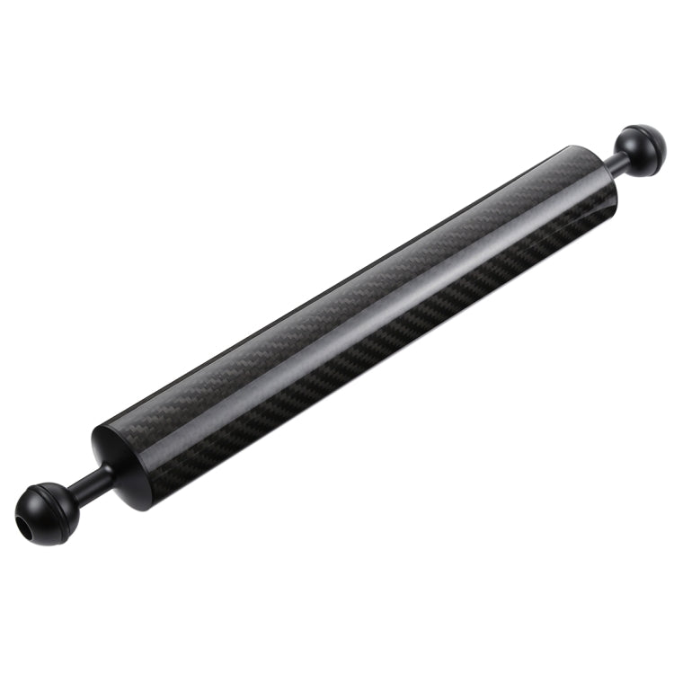PULUZ 14,56 pollici 37 cm Lunghezza 40 mm Diametro Braccio galleggiante in fibra di carbonio a doppia sfera, Diametro sfera: 25 mm, Galleggiabilità: 300 g, 14 inch 300g Buoyancy