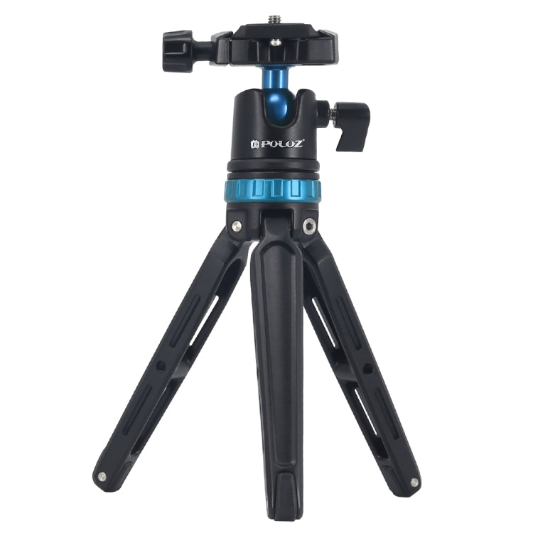 PULUZ Mini treppiede da tavolo regolabile in metallo tascabile con testa a sfera a 360 gradi per DSLR e fotocamere digitali, altezza regolabile: 11-20,2 cm, Tripod with Head(L)