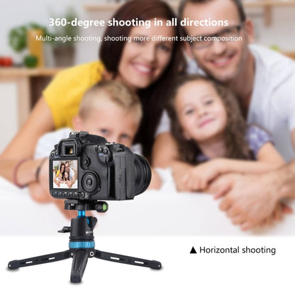PULUZ Mini treppiede da tavolo regolabile in metallo tascabile con testa a sfera a 360 gradi per DSLR e fotocamere digitali, altezza regolabile: 11-20,2 cm, Tripod with Head(L)