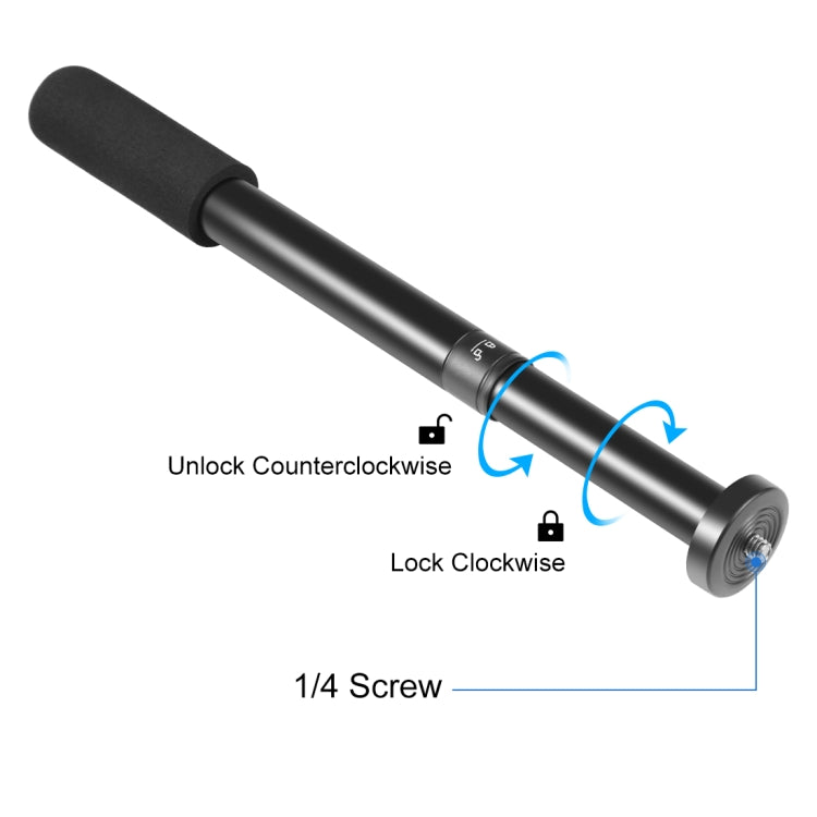 Asta centrale di prolunga per monopiede con supporto per treppiede regolabile in lega di alluminio PULUZ, Central Shaft Rod