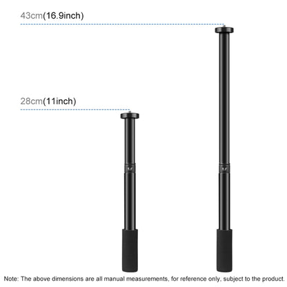 Asta centrale di prolunga per monopiede con supporto per treppiede regolabile in lega di alluminio PULUZ, Central Shaft Rod