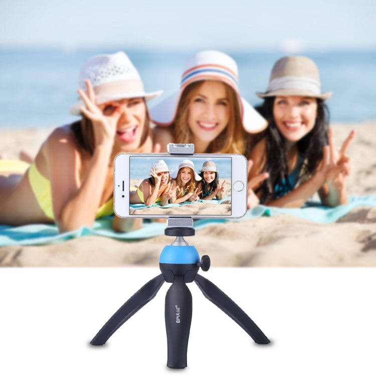 PULUZ Staffa di supporto universale per morsetto in lega di alluminio per telefono con slitta fredda per iPhone, Galaxy, Huawei, Xiaomi, Sony, HTC, Google e altri smartphone, Phone Clamp