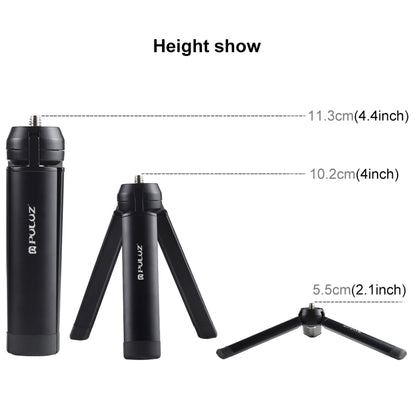 PULUZ Mini Pocket Metal Supporto per treppiede da tavolo con vite da 1/4 di pollice per DSLR e fotocamere digitali, carico: 10 kg, Desktop Tripod