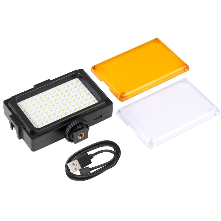PULUZ Pocket 96 LED 860LM Luce professionale per vlogging, fotografia, video e studio fotografico con filtri magnetici bianchi e arancioni, pannello luminoso per fotocamere Canon, Nikon, DSLR