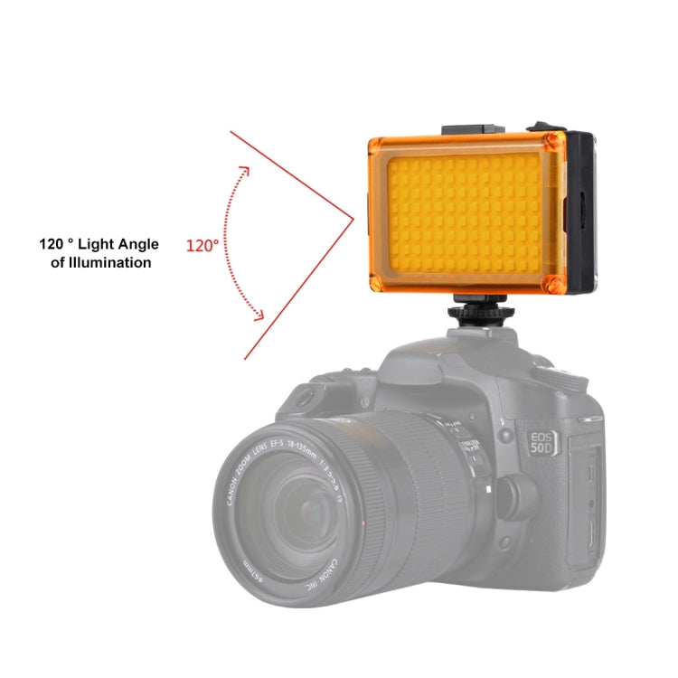 PULUZ Pocket 96 LED 860LM Luce professionale per vlogging, fotografia, video e studio fotografico con filtri magnetici bianchi e arancioni, pannello luminoso per fotocamere Canon, Nikon, DSLR