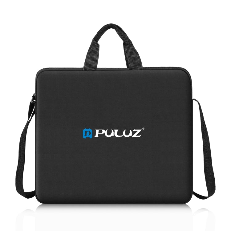 PULUZ Anello da 12 pollici con luci a LED Borsa a tracolla portatile con cerniera, dimensioni: 38 cm x 33 cm x 3 cm, 38cm x 33cm x 3cm