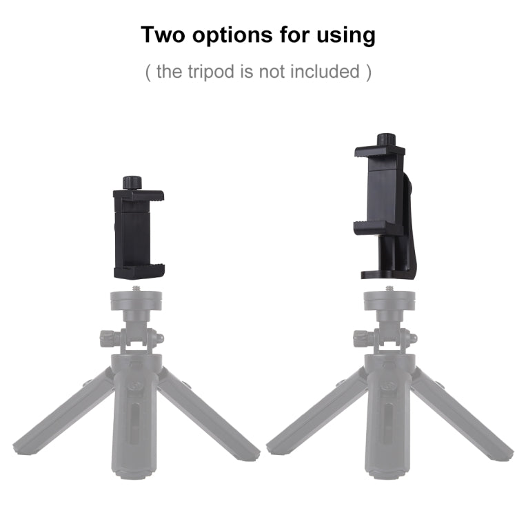 PULUZ Staffa porta morsetto per telefono universale con rotazione orizzontale e verticale a 360 gradi per iPhone, Galaxy, Huawei, Xiaomi, Sony, HTC, Google e altri smartphone