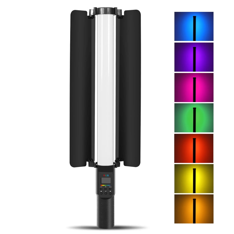 PULUZ 190 LED Photo Stick portatile Luce di riempimento RGB a colori con Barndoor, 190 LEDs RGB Fill Light with Barndoor