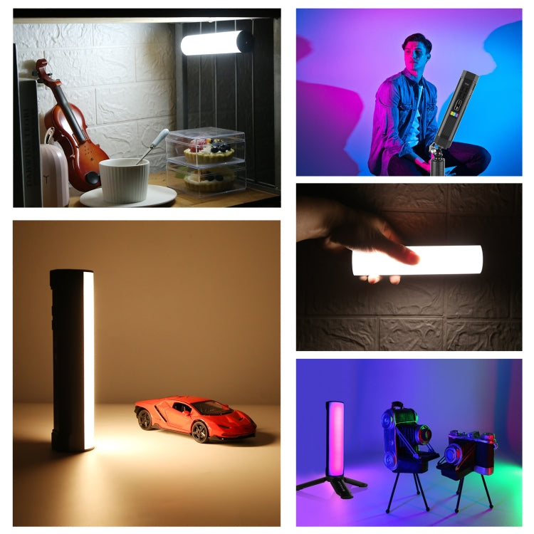 PULUZ Luce di riempimento a LED magnetica a colori RGB portatile per foto da 17 cm