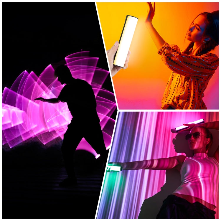 PULUZ Luce di riempimento a LED magnetica a colori RGB portatile per foto da 17 cm