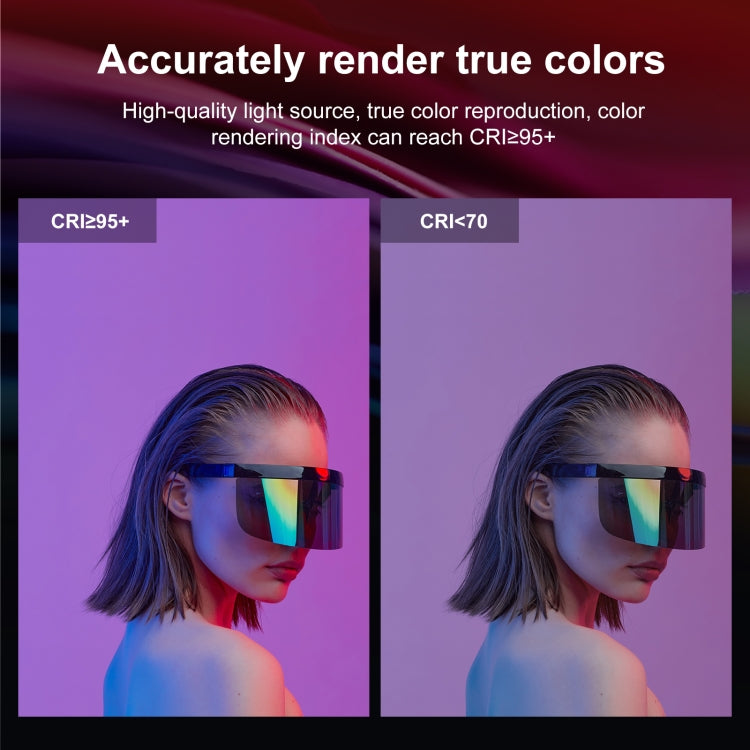 PULUZ Luce di riempimento a LED magnetica a colori RGB portatile per foto da 30 cm, 30cm Magnetic LED Fill Light