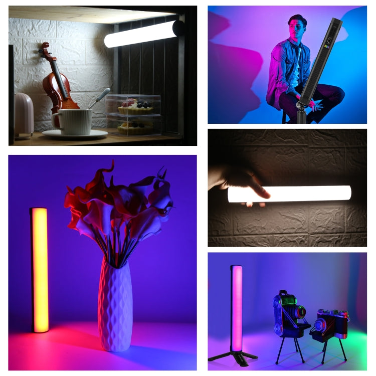 PULUZ Luce di riempimento a LED magnetica a colori RGB portatile per foto da 30 cm, 30cm Magnetic LED Fill Light