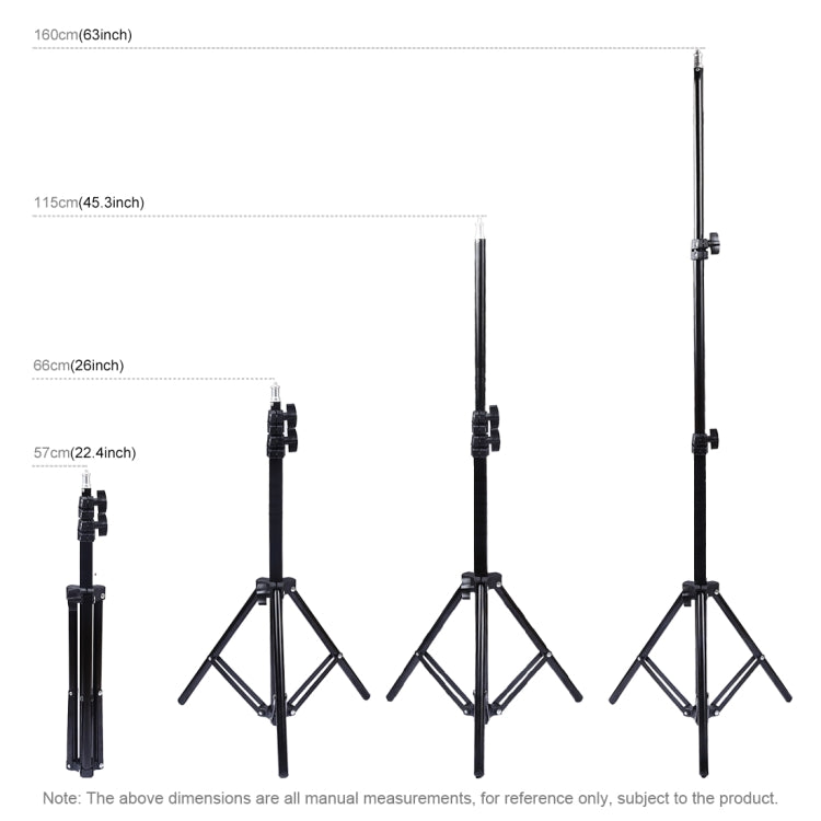 Supporto per treppiede PULUZ da 1,6 m di altezza per kit di trasmissione dal vivo con luce video vlogging, 1.6m
