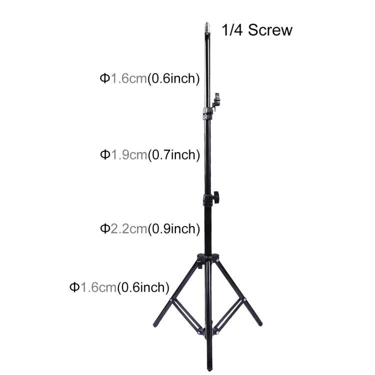 Supporto per treppiede PULUZ da 1,6 m di altezza per kit di trasmissione dal vivo con luce video vlogging, 1.6m