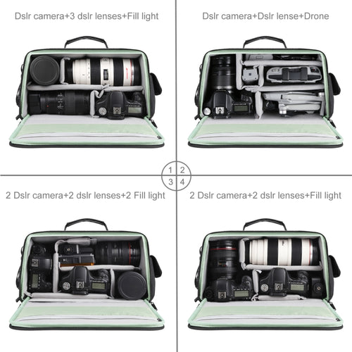 Borsa a tracolla per fotocamera portatile PULUZ Borsa a tracolla per archiviazione digitale, Crossbody Shoulder Bag