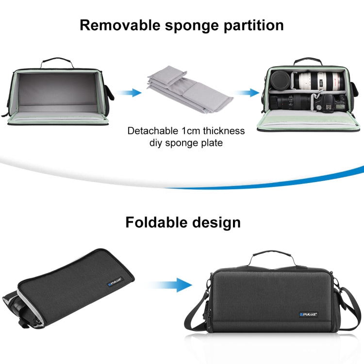 Borsa a tracolla per fotocamera portatile PULUZ Borsa a tracolla per archiviazione digitale, Crossbody Shoulder Bag