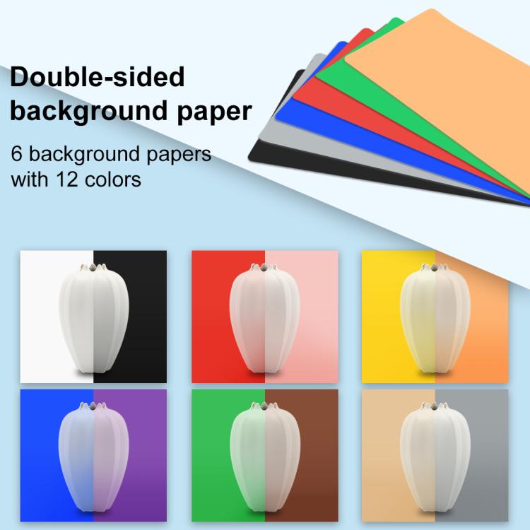 PULUZ 25 cm pieghevole portatile alta 97 CRI luce anulare illuminazione fotografica studio tenda da tiro con 12 colori fondali, dimensioni: 25 cm x 25 cm x 25 cm, 25cm High CRI Box