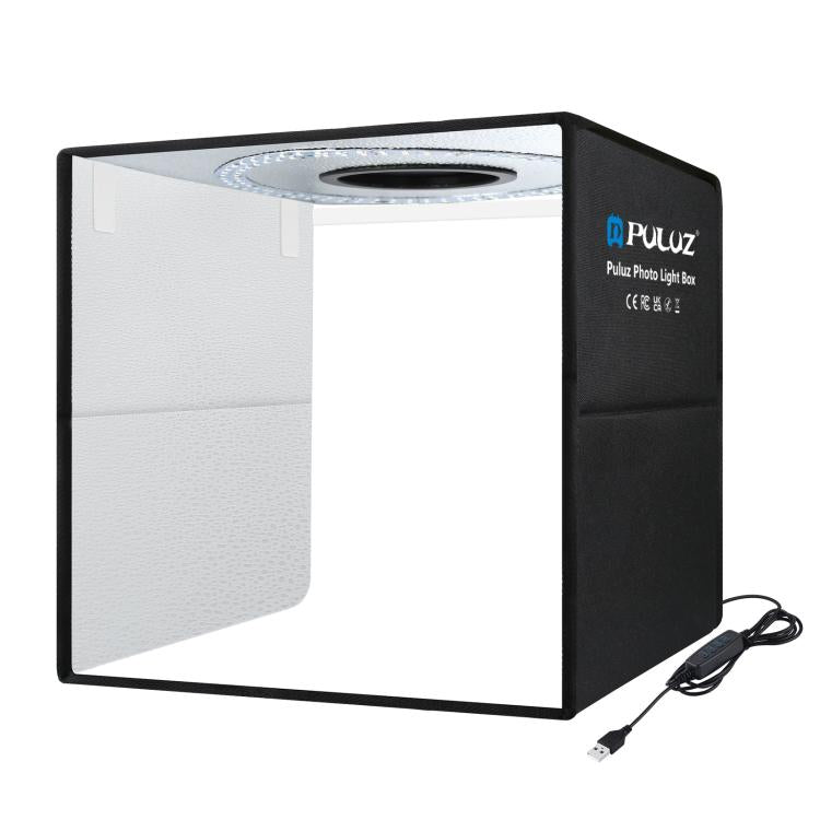 PULUZ 40 cm Pieghevole Luce Anulare Portatile USB Illuminazione Fotografica Tenda da Studio con 6 Fondali Colorati su Doppio Lato, Dimensioni: 40 cm x 40 cm x 40 cm, 40cm