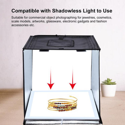 PULUZ Photo Studio Light Box Tenda portatile 60 x 60 x 60 cm LED 5500K Luce bianca dimmerabile Mini 36W Kit tenda da studio fotografico con 6 fondali rimovibili (Nero Arancione Bianco Verde Blu Rosso), 60cm Box(US), 60cm Box(UK), 60cm Box(EU)����������...