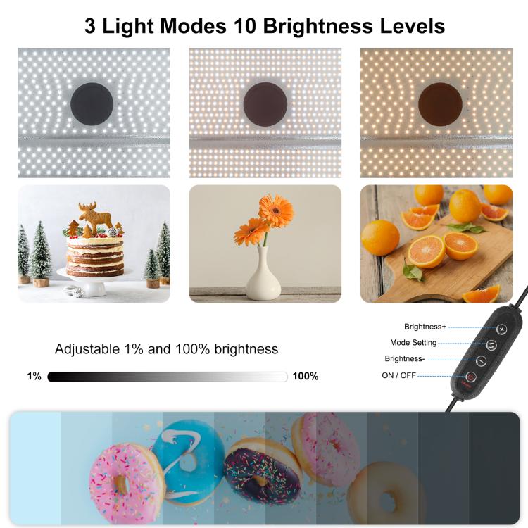 PULUZ Photo Studio Light Box Kit portatile per tende da studio fotografico cubico da 60 x 40 cm con 6 fondali colorati