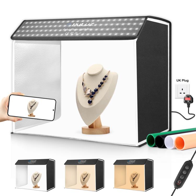 PULUZ Photo Studio Light Box Kit portatile per tende da studio fotografico cubico da 60 x 40 cm con 6 fondali colorati