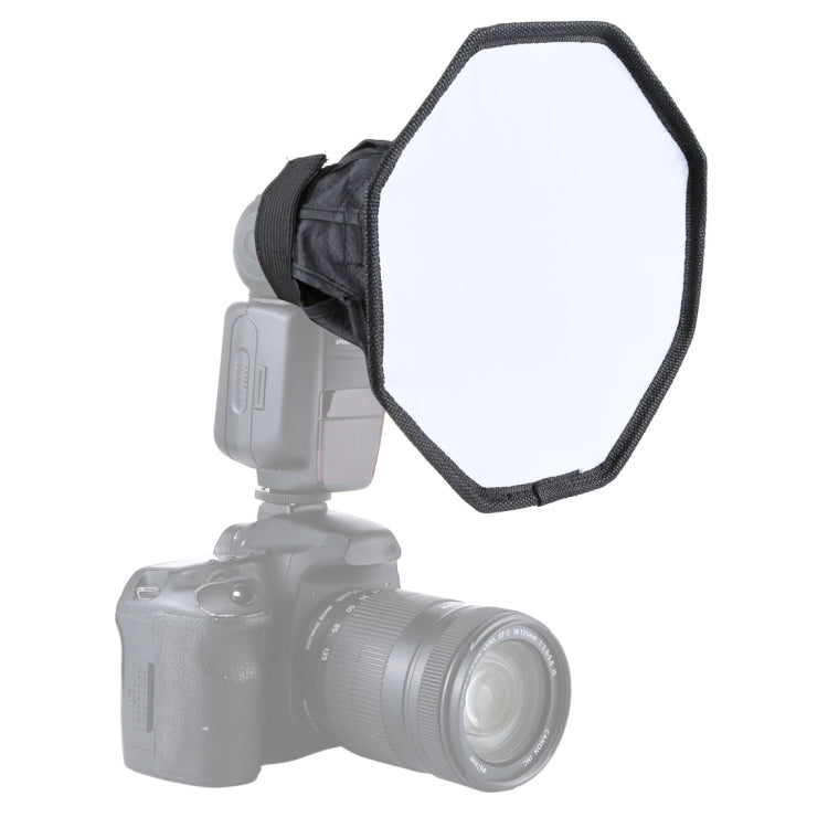 Softbox diffusore di luce flash morbido pieghevole stile ottagonale PULUZ da 20 cm