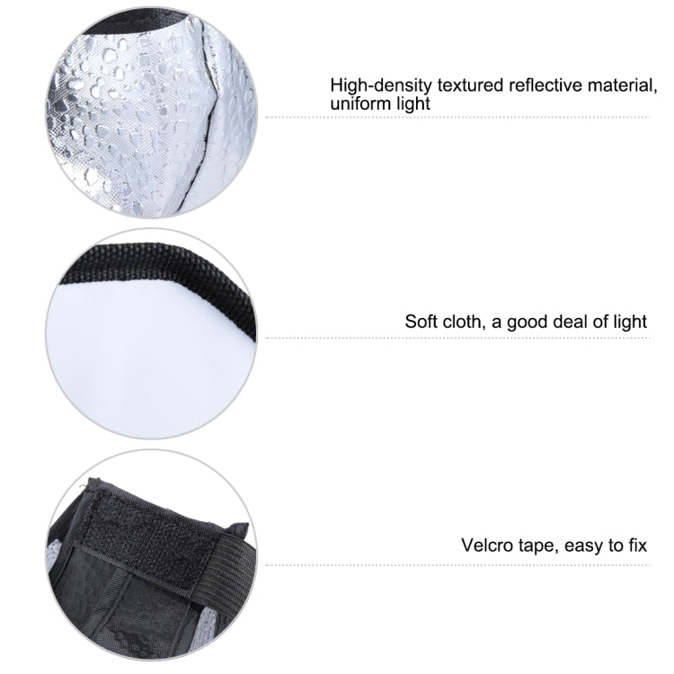 Softbox diffusore di luce flash morbido pieghevole stile ottagonale PULUZ da 20 cm