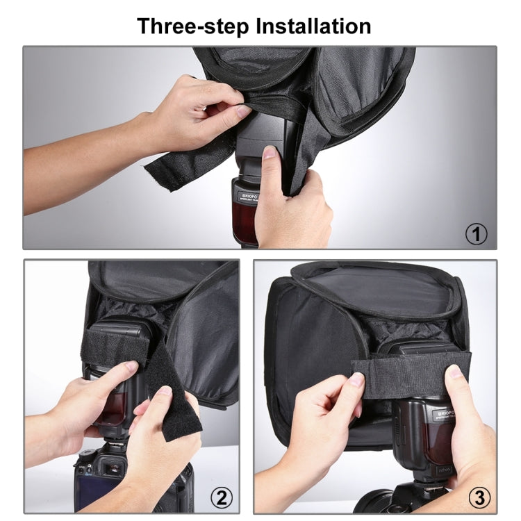Custodia morbida pieghevole per softbox con diffusore di luce flash PULUZ, dimensioni: 23 cm x 23 cm, 23cm Softbox