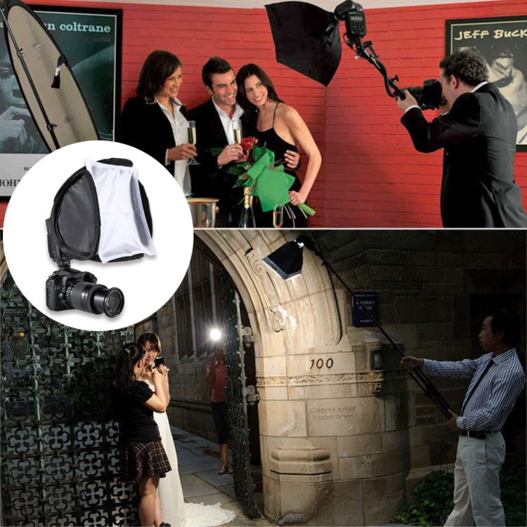 Custodia morbida pieghevole per softbox con diffusore di luce flash PULUZ, dimensioni: 23 cm x 23 cm, 23cm Softbox