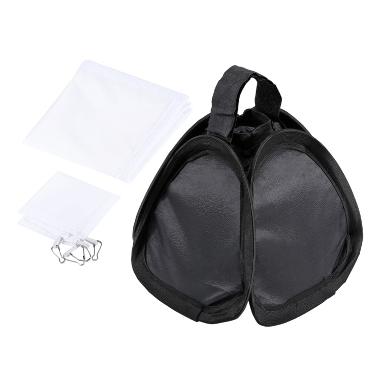 Custodia morbida pieghevole per softbox con diffusore di luce flash PULUZ, dimensioni: 23 cm x 23 cm, 23cm Softbox