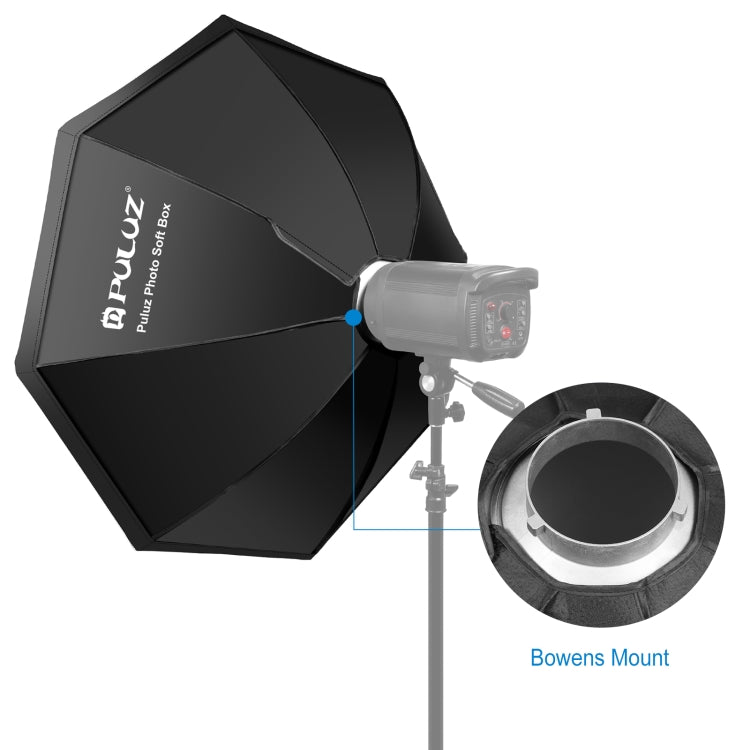 Diffusore per softbox parabolico ottagonale Speedlite Flash PULUZ da 95 cm, 95cm Octangle