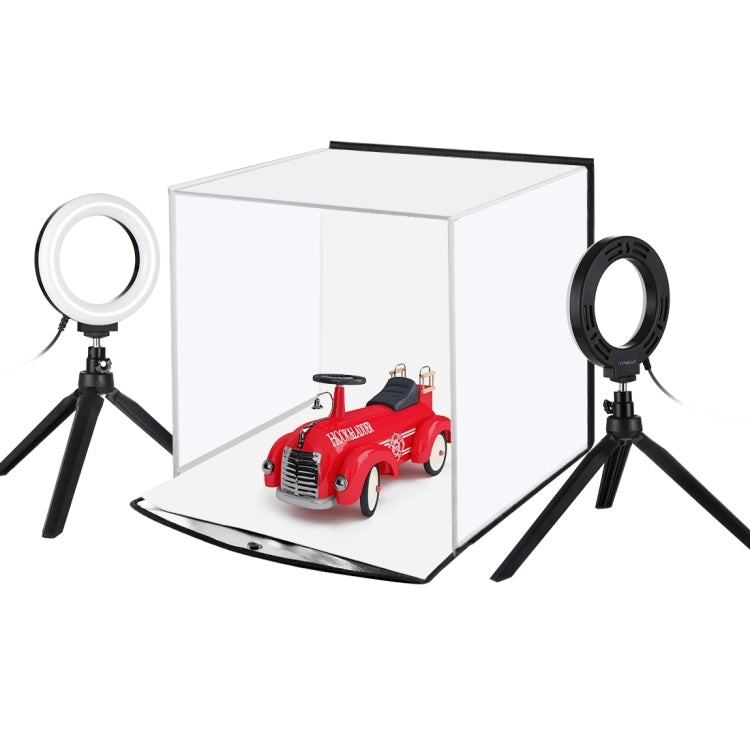 PULUZ 30 cm pieghevole portatile luce anulare illuminazione fotografica studio tenda da tiro kit con 6 colori fondali (nero, bianco, giallo, rosso, verde, blu), dimensioni da aperto: 31 cm x 31 cm x 32 cm, 30cm Box Kit