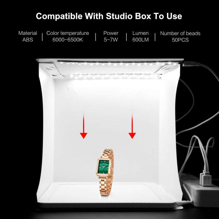 PULUZ Mini LED Fotografia Lampada a luce senza ombre Pannello Pad + Scatola per tenda da tiro in studio, Materiale acrilico, Area effettiva 20 cm x 20 cm