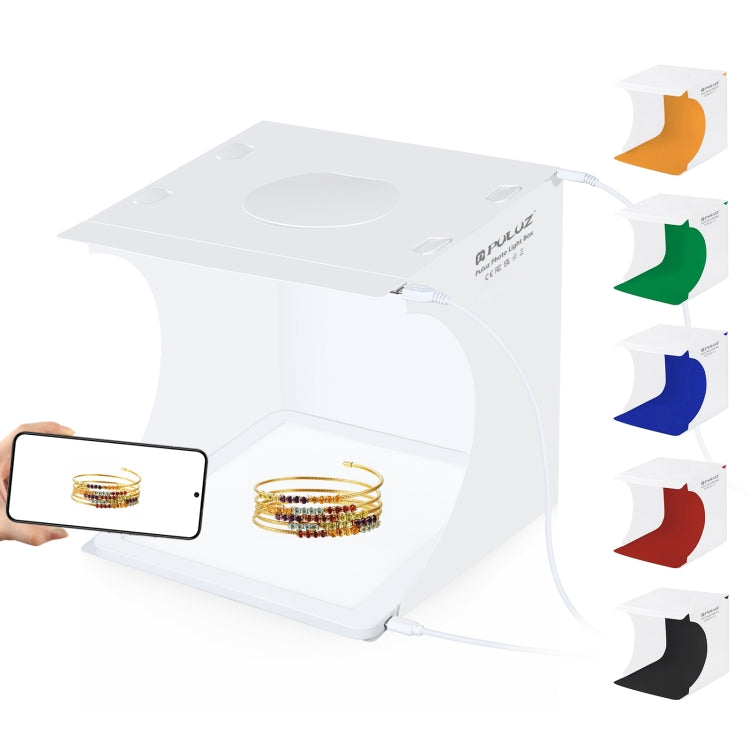 PULUZ Mini LED Fotografia Lampada a luce senza ombre Pannello Pad + Scatola per tenda da tiro in studio, Materiale acrilico, Area effettiva 20 cm x 20 cm