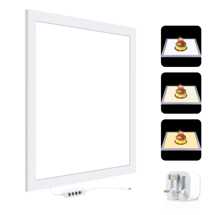 PULUZ 1000LM LED Acrilico No Polare Oscuramento Luce Senza Ombre con Interruttore per Scatola da Studio Fotografico da 40 cm