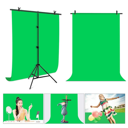 PULUZ 1x2m Kit staffa traversa per fondale per studio fotografico a forma di T, supporto per sfondo con clip, 1 x 2m Bracket Kit