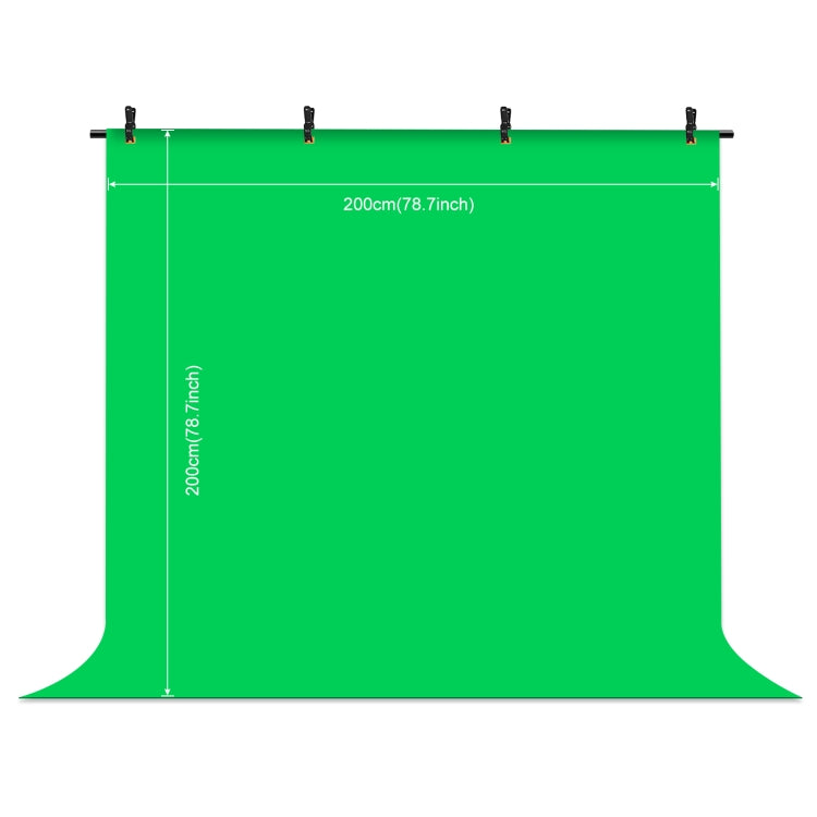 PULUZ 2x2m Kit staffa traversa per fondale per studio fotografico a forma di T, supporto per fondale con clip