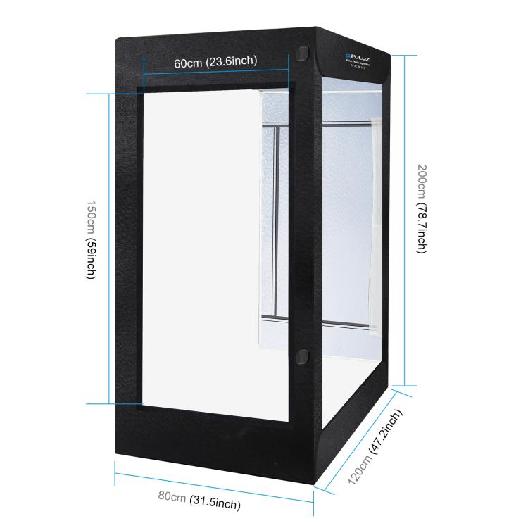 PULUZ 2m 240W 5500K Kit luce fotografica da studio per vestiti/ritratto modello adulto, 2m Box(US), 2m Box(EU), 2m Box(AU), 2m Box(UK)