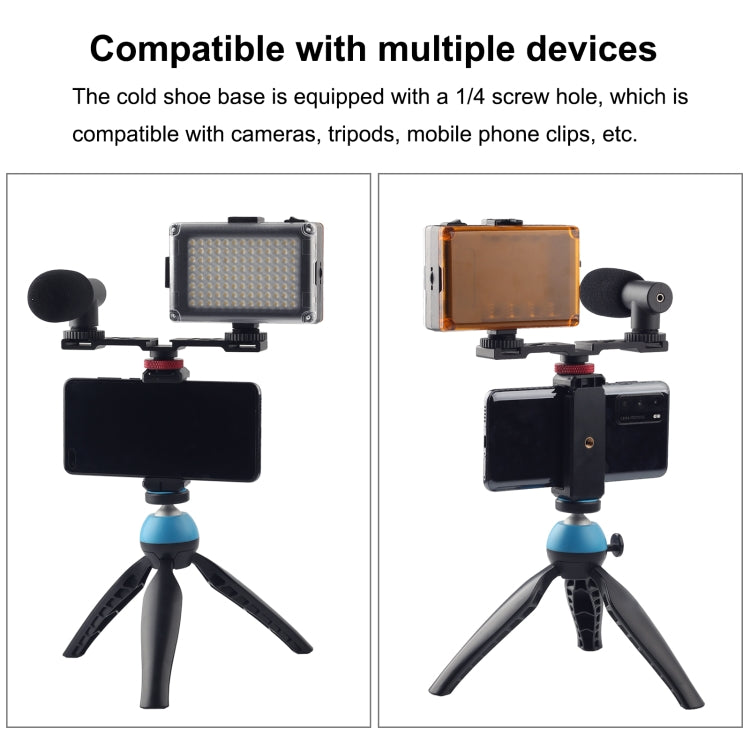 Supporto per staffa per pattino freddo a tre teste PULUZ, Three-head Mount