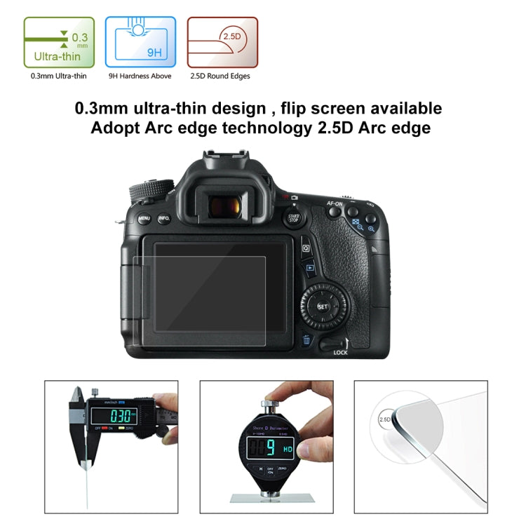 Compatibile con 80D / 70D / 77D(9000D) / 800D(X9I) / 700D(X7I) / 750D(X8I) / 760D(8000D) / XC10 / XC15 / 7D2, Pentax Q1 / K-S1 /Q10 / Q7, Panasonic ZS35, Nikon V1, For Canon 650D
