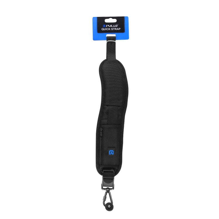 PULUZ Tracolla singola per fotocamera con imbottitura morbida antiscivolo a sgancio rapido in nylon con gancio in metallo per fotocamere SLR / DSLR, Single Shoulder
