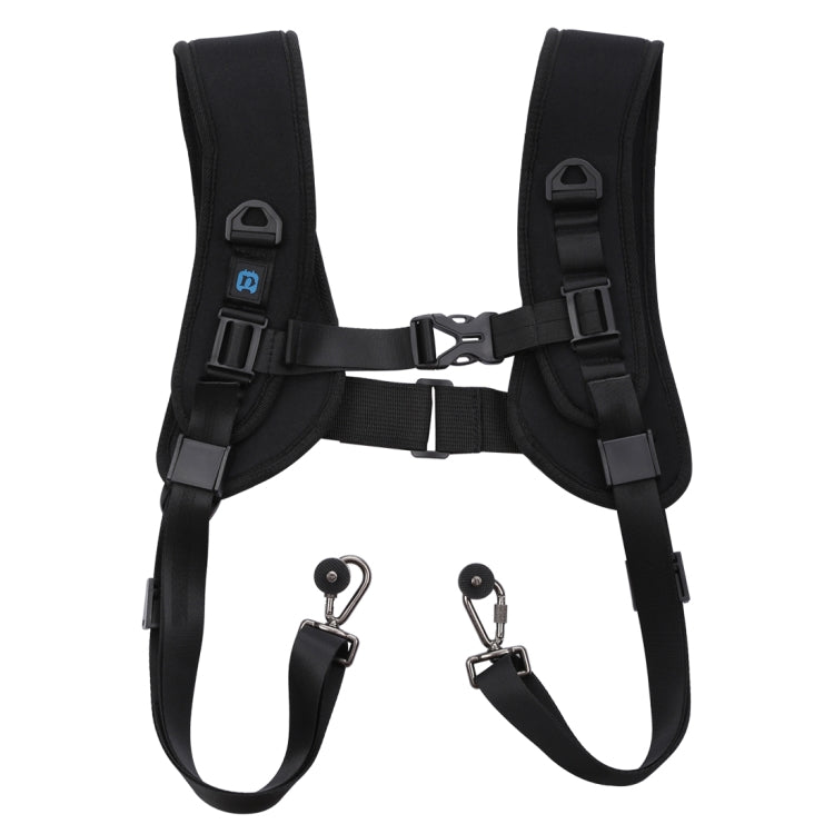 PULUZ Imbracatura a doppia spalla a sgancio rapido Cintura in schiuma di decompressione con imbottitura morbida per fotocamere digitali DSLR, Double Shoulder